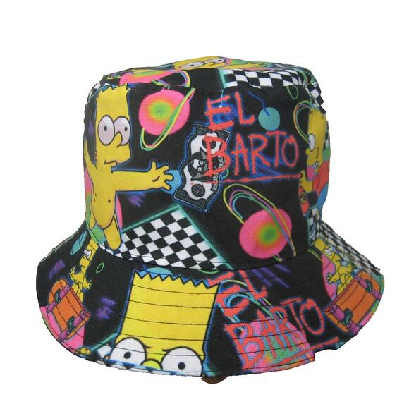 el barto Bucket Hat the simpsons bart simpson 80s 90s retro adult one size - Picture 1 of 6